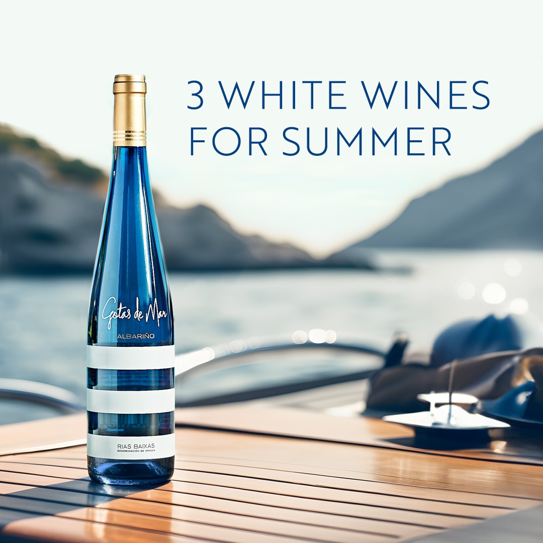 Disfruta de tus vacaciones con tres vinos blancos