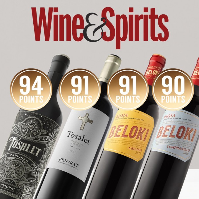 Nuestros vinos brillan con impresionantes calificaciones en Wine & Spirits
