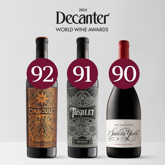 Decanter Awards Three of Our Wines with High Ratings