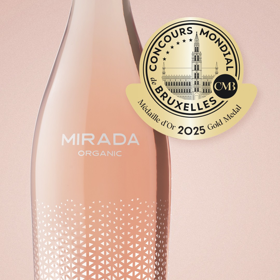 Mirada Organic Rosé 2024 gana Medalla de Oro en el Concours Mondial de Bruxelles