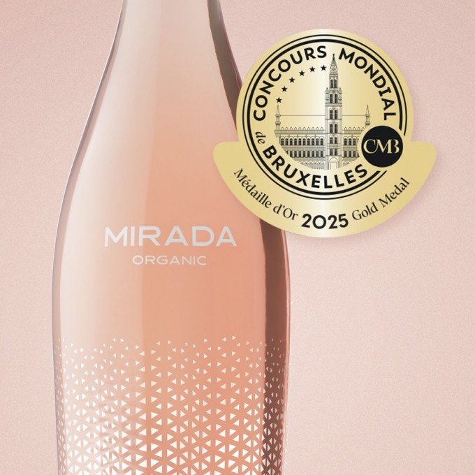 Mirada Organic Rosé 2024 Wins Gold at Concours Mondial de Bruxelles