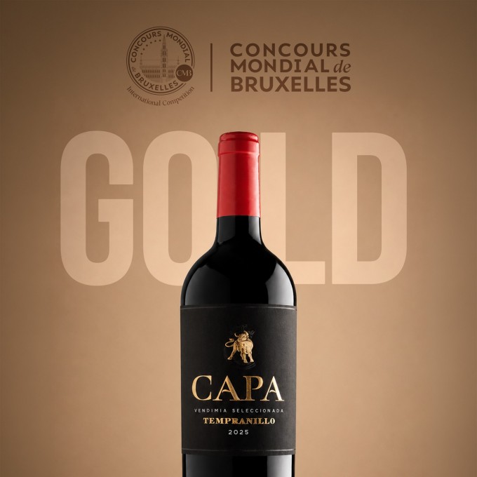 CAPA Tempranillo 2025 awarded Gold Medal at the Concours Mondial de Bruxelles